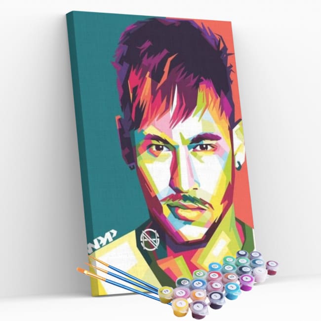 Kit pintura numerada - Neymar
