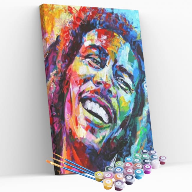 Kit pintura numerada - Bob Marley