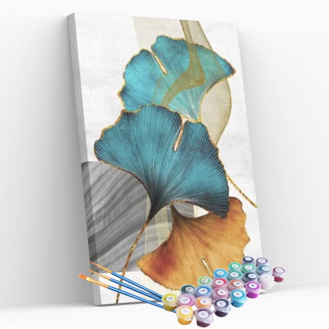 Kit pintura numerada - Flores abstratas 2