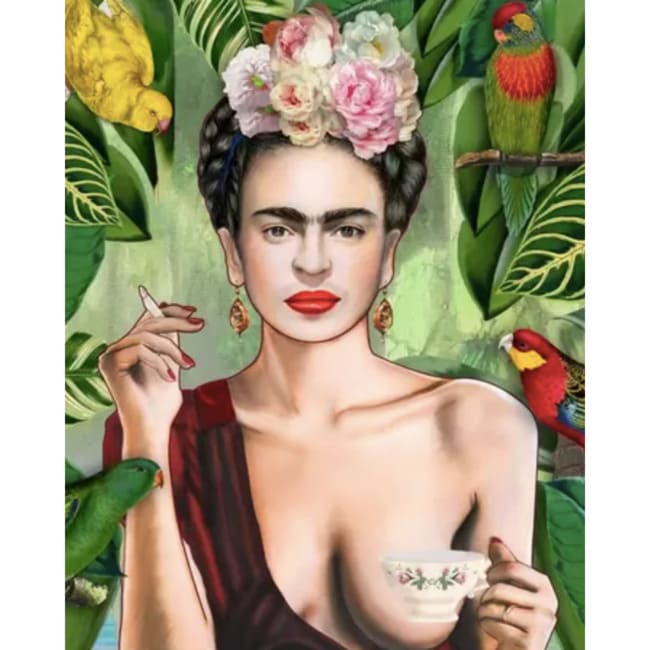 Kit pintura numerada - Frida Kahlo chá