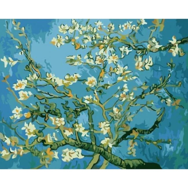 Kit pintura numerada  - Amendoeira em flor Van Gogh