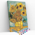 Kit pintura numerada  - Girassóis Van Gogh