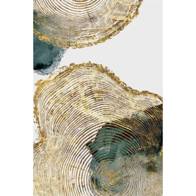 Kit pintura numerada  - Abstrato dourado 2