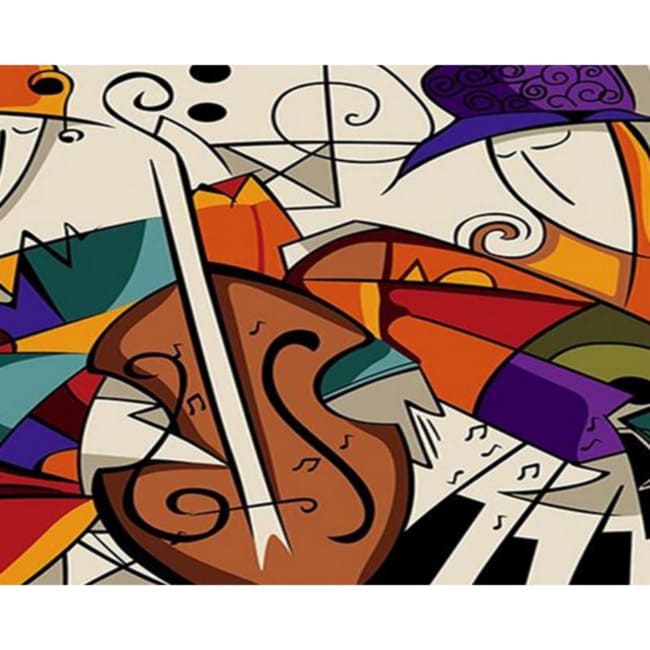 Kit pintura numerada  - Violino