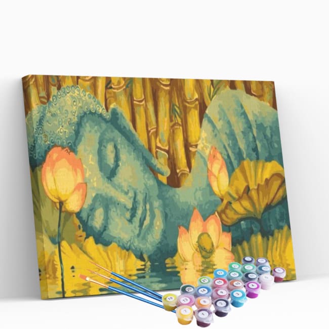Kit pintura numerada  - Buda no lago