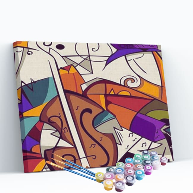 Kit pintura numerada  - Violino