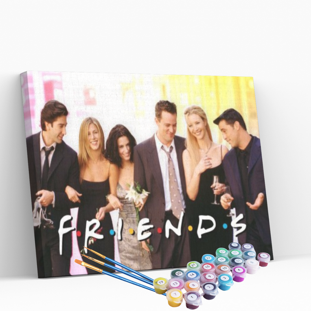 Kit pintura numerada  - Friends