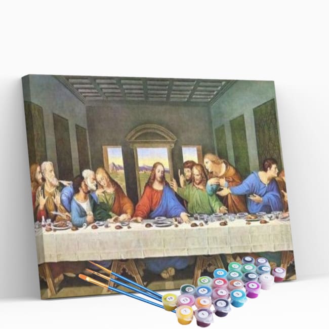 Kit pintura numerada - Santa ceia
