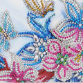 Bolsa de pintura de diamante faça você mesmo com flores e borboletas