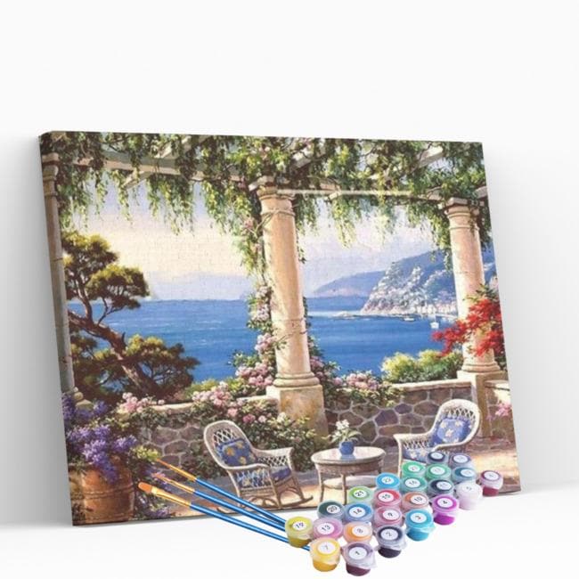 Kit pintura numerada  - Ambiente aconchegante vista