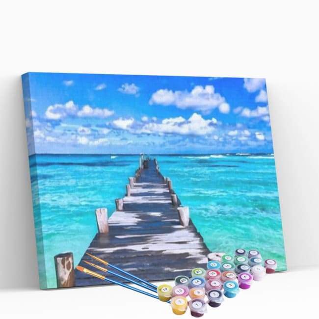 Kit pintura numerada - Cais maldivas
