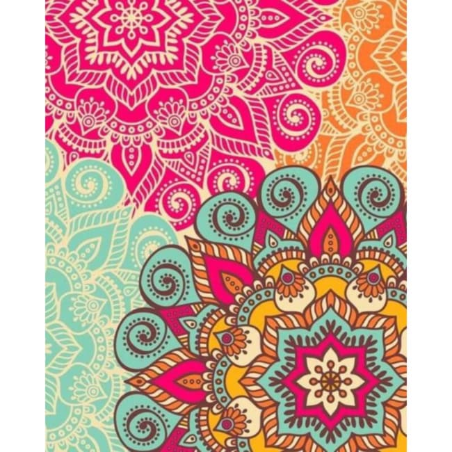 Kit pintura numerada - Mandalas vibrantes