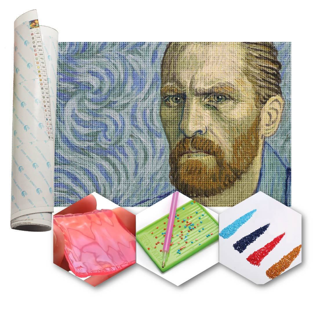 Kit Arte com Diamante - Amor Van Gogh