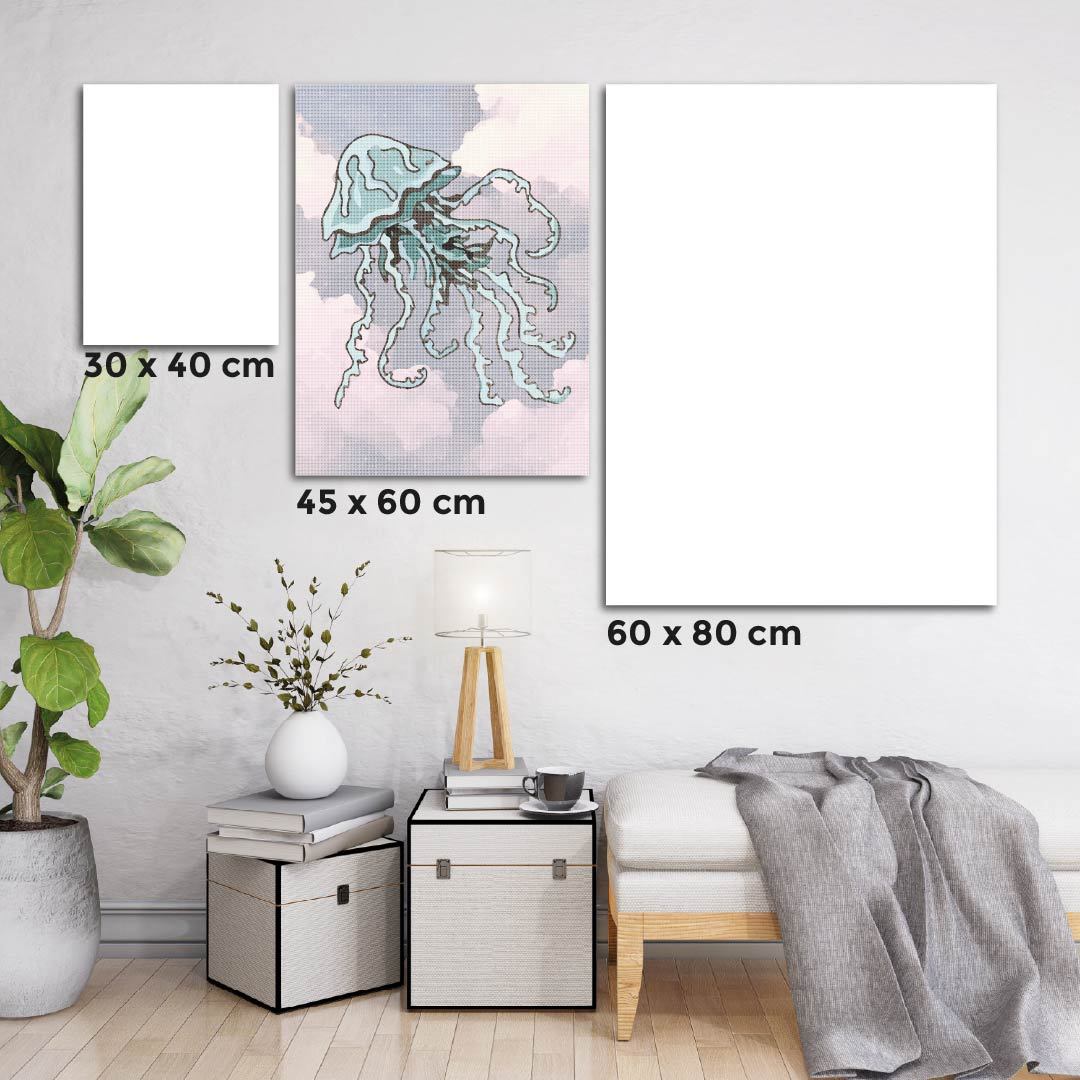 Kit Arte com Diamante - Aquário