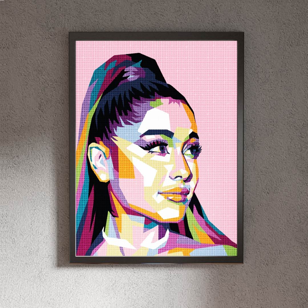 Kit Arte com Diamante - Ariana Grande Mosaico