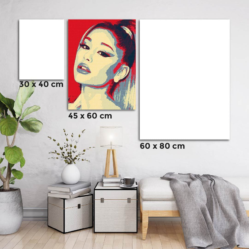 Kit Arte com Diamante - Ariana Grande Pop Art