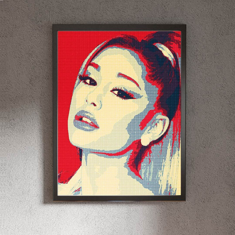 Kit Arte com Diamante - Ariana Grande Pop Art