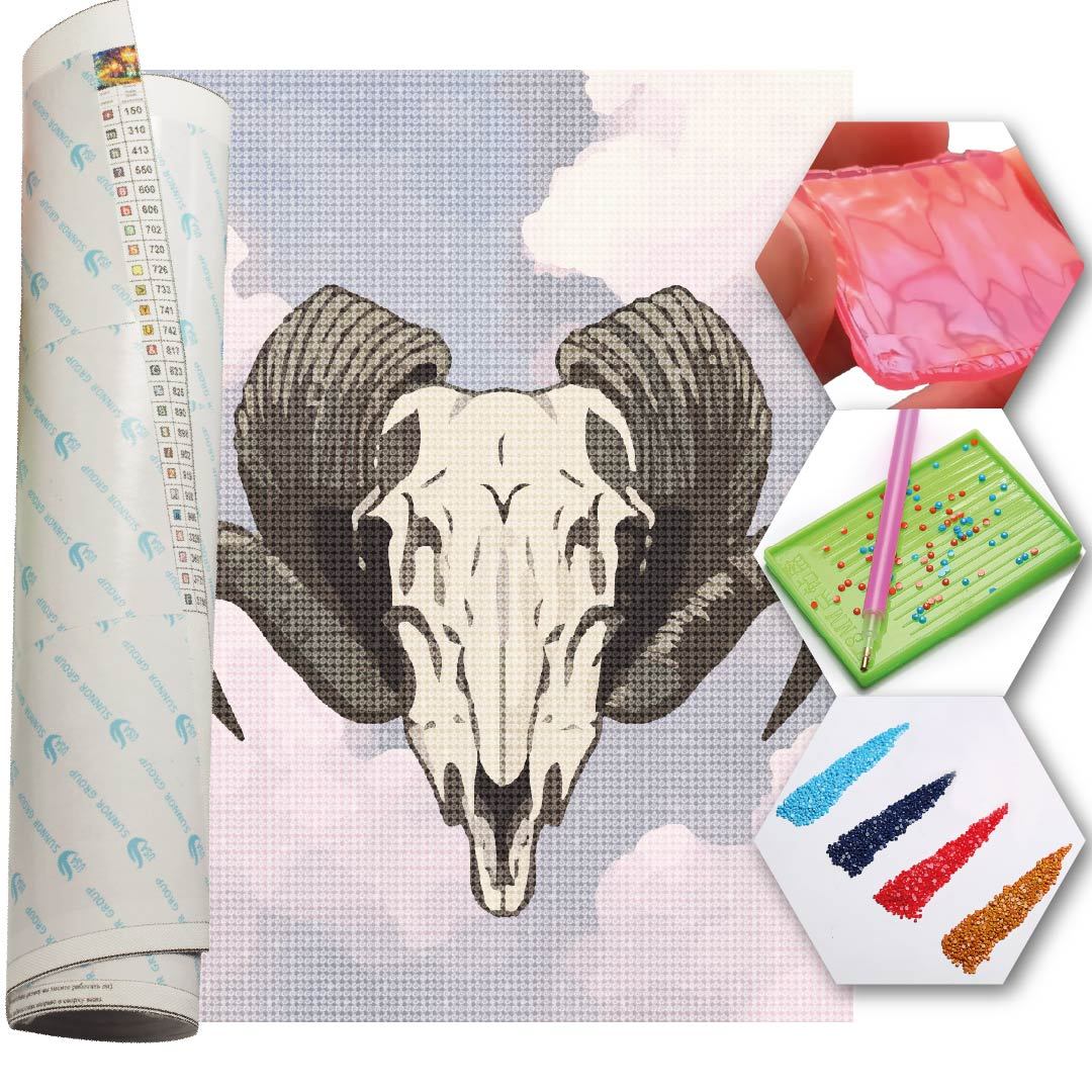 Kit Arte com Diamante - Áries