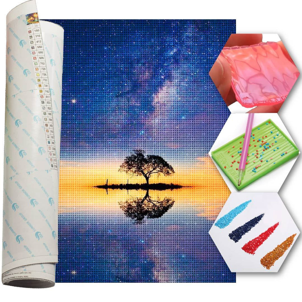 Kit Arte com Diamante - Arvore Galáxia