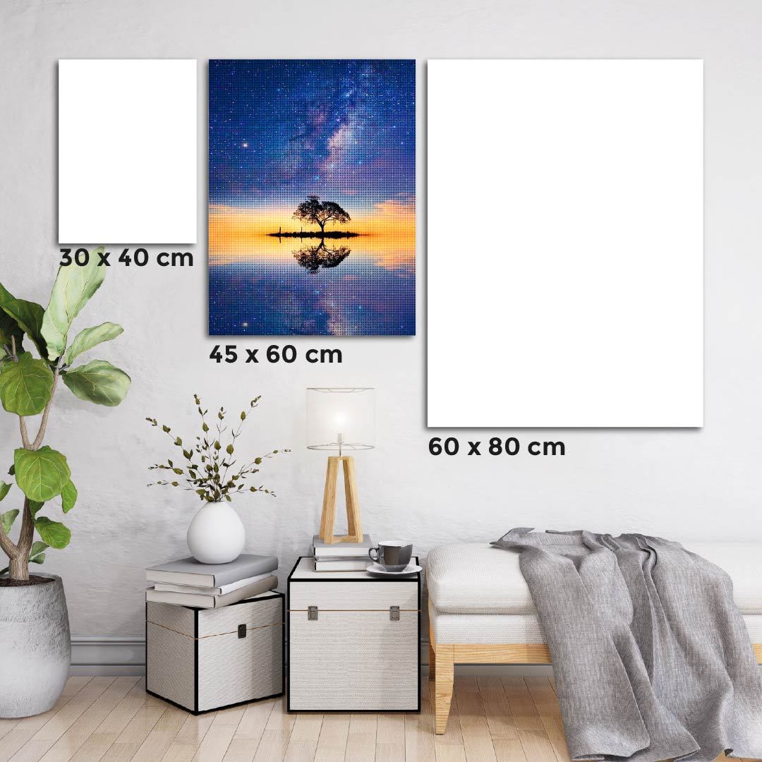 Kit Arte com Diamante - Arvore Galáxia