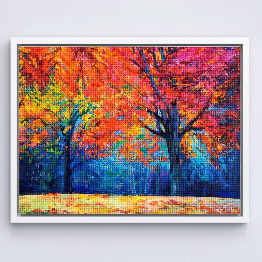 Kit Arte com Diamante - Árvore de Outono