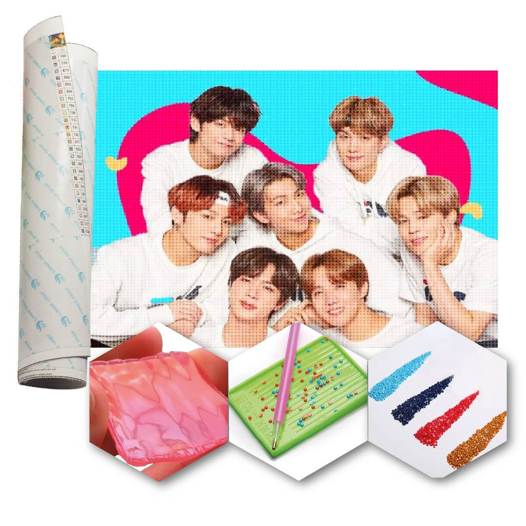 Kit Arte com Diamante - BTS Group