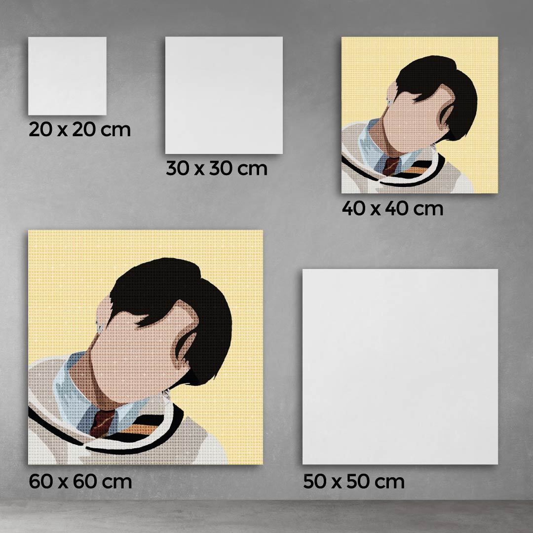 Kit Arte com Diamante -  BTS Jeon Jung-kook - Jung