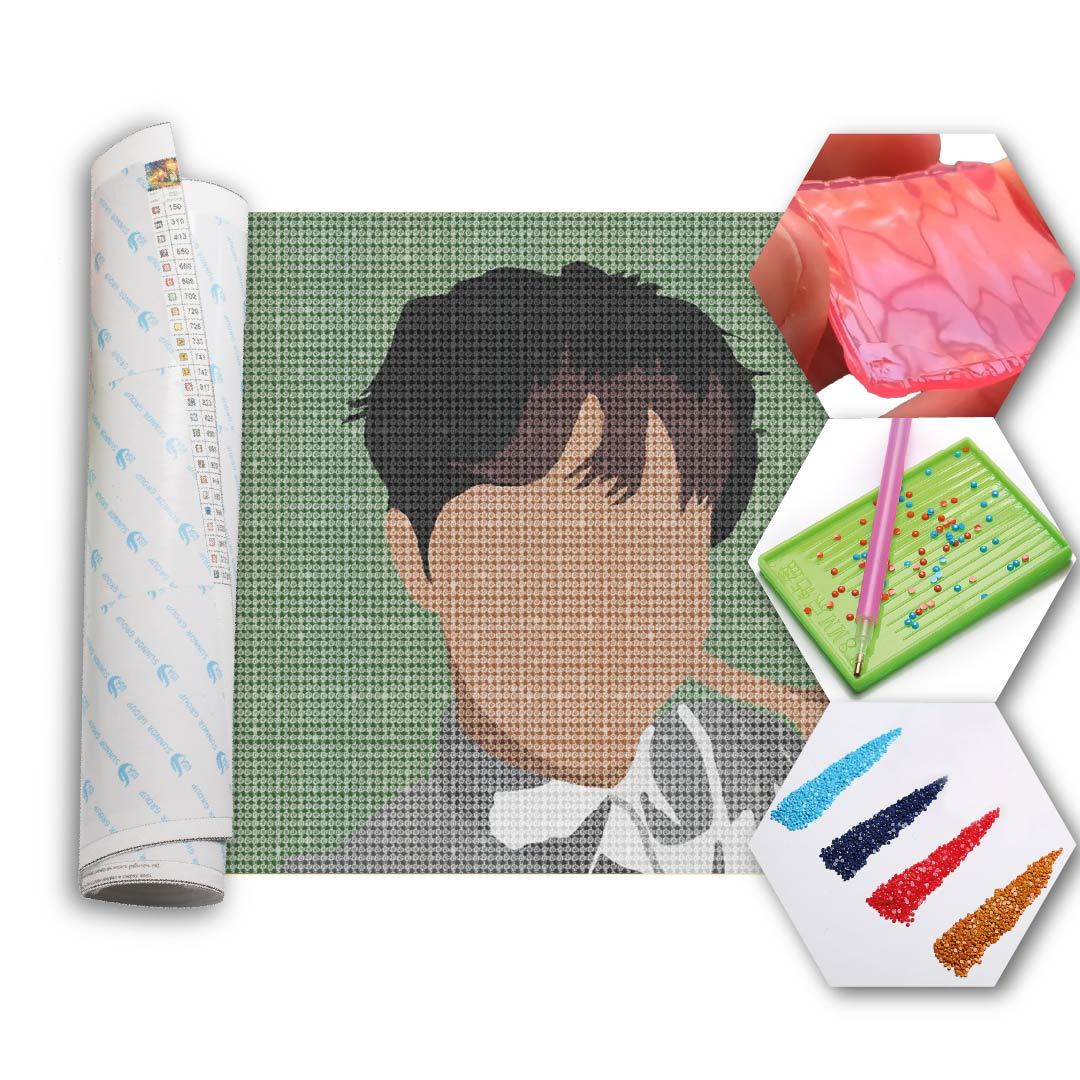 Kit Arte com Diamante -  BTS Jung Ho-seok - J-Hope