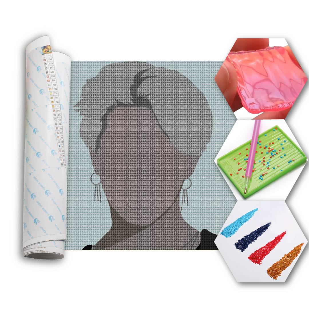 Kit Arte com Diamante - BTS Park Ji-min - Jimin