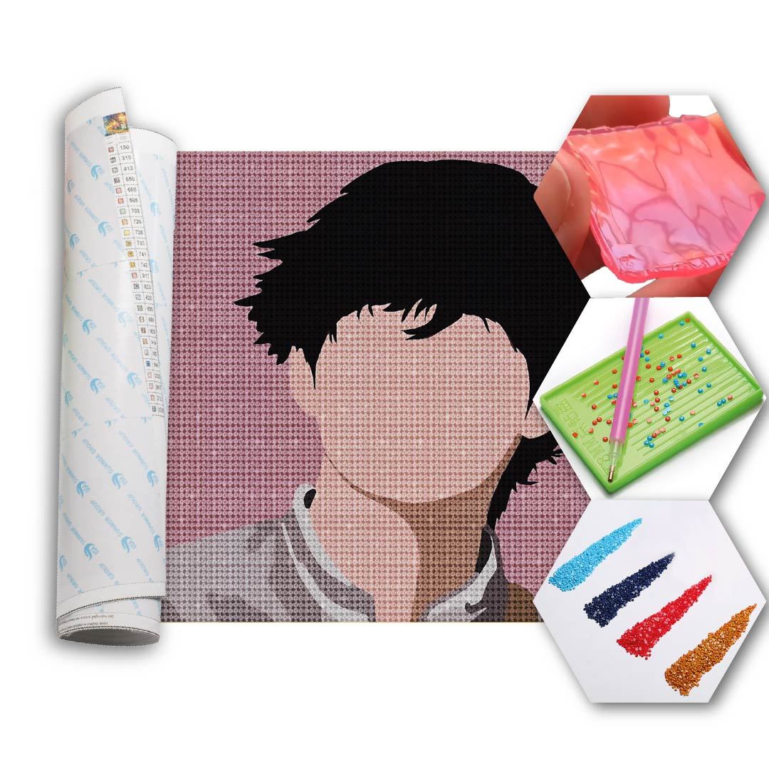 Kit Arte com Diamante -  BTS Kim Tae-hyung - V