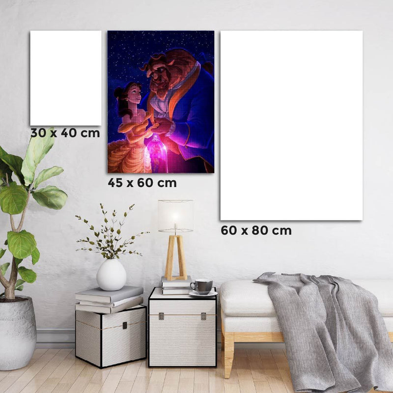 Kit Arte com Diamantes - Bela e a Fera Noturno