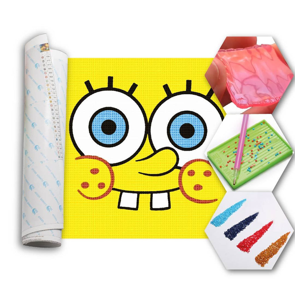 Kit Arte com Diamante - Bob Esponja