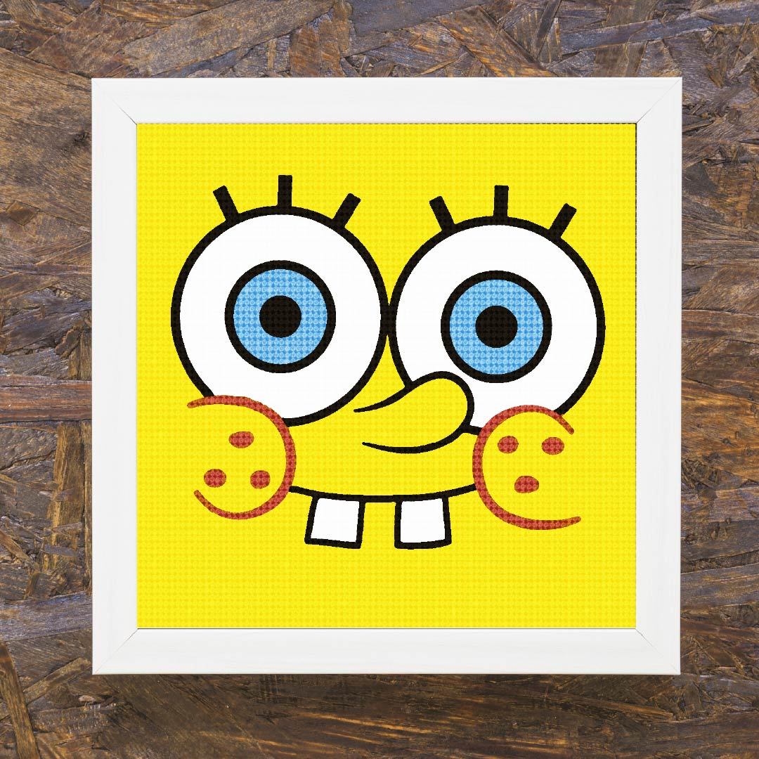 Kit Arte com Diamante - Bob Esponja