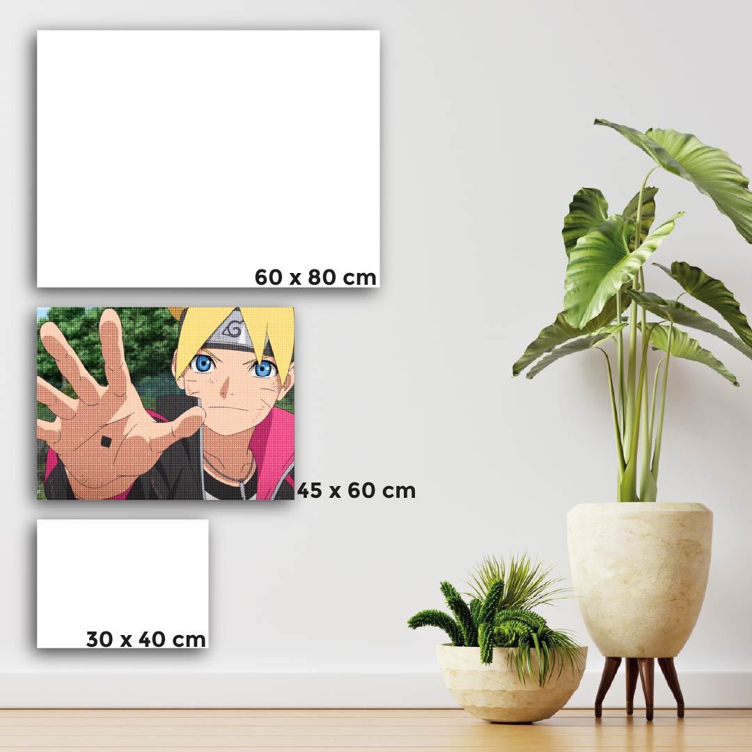 Kit Arte com Diamante - Boruto