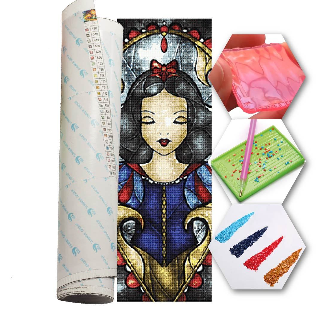 Kit Arte com Diamante - Branca de Neve Mosaico