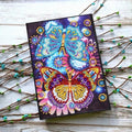Caderno de pintura de diamante de romance de borboleta