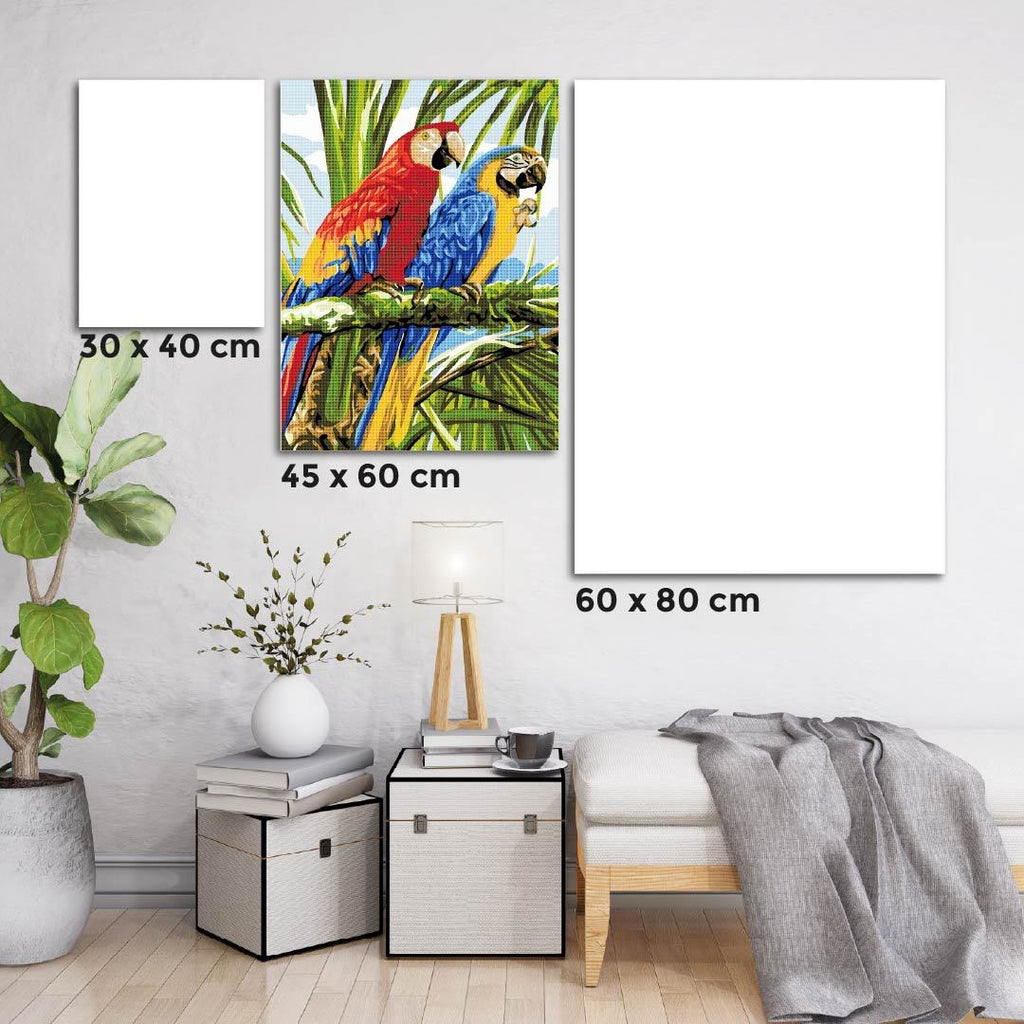 Kit Arte com Diamante - Casal de Arara