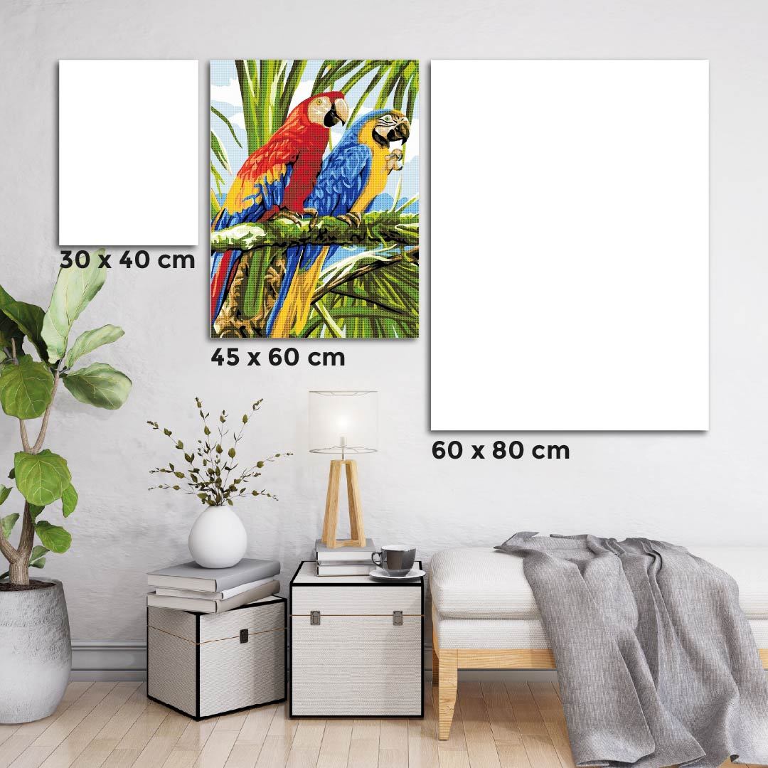 Kit Arte com Diamante - Casal de Arara