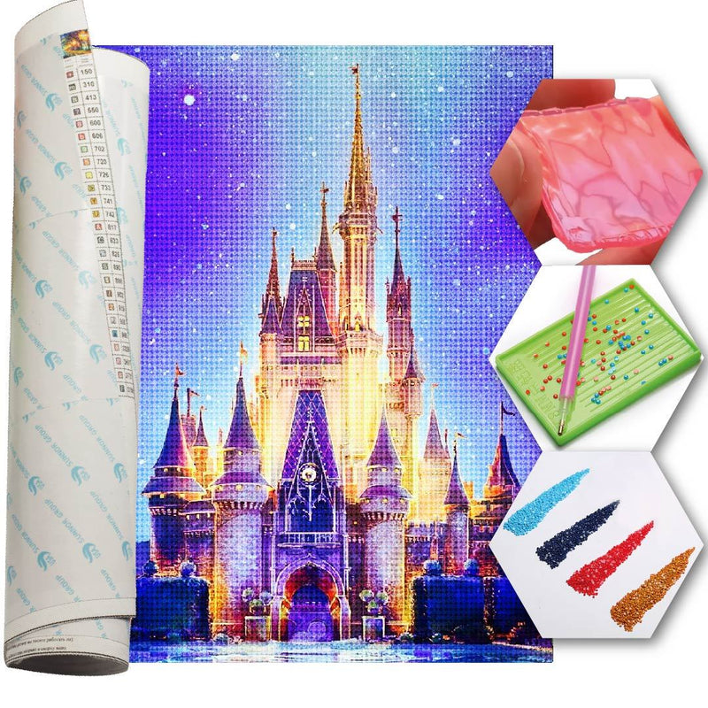 Kit Arte com Diamante - Castelo da Disney