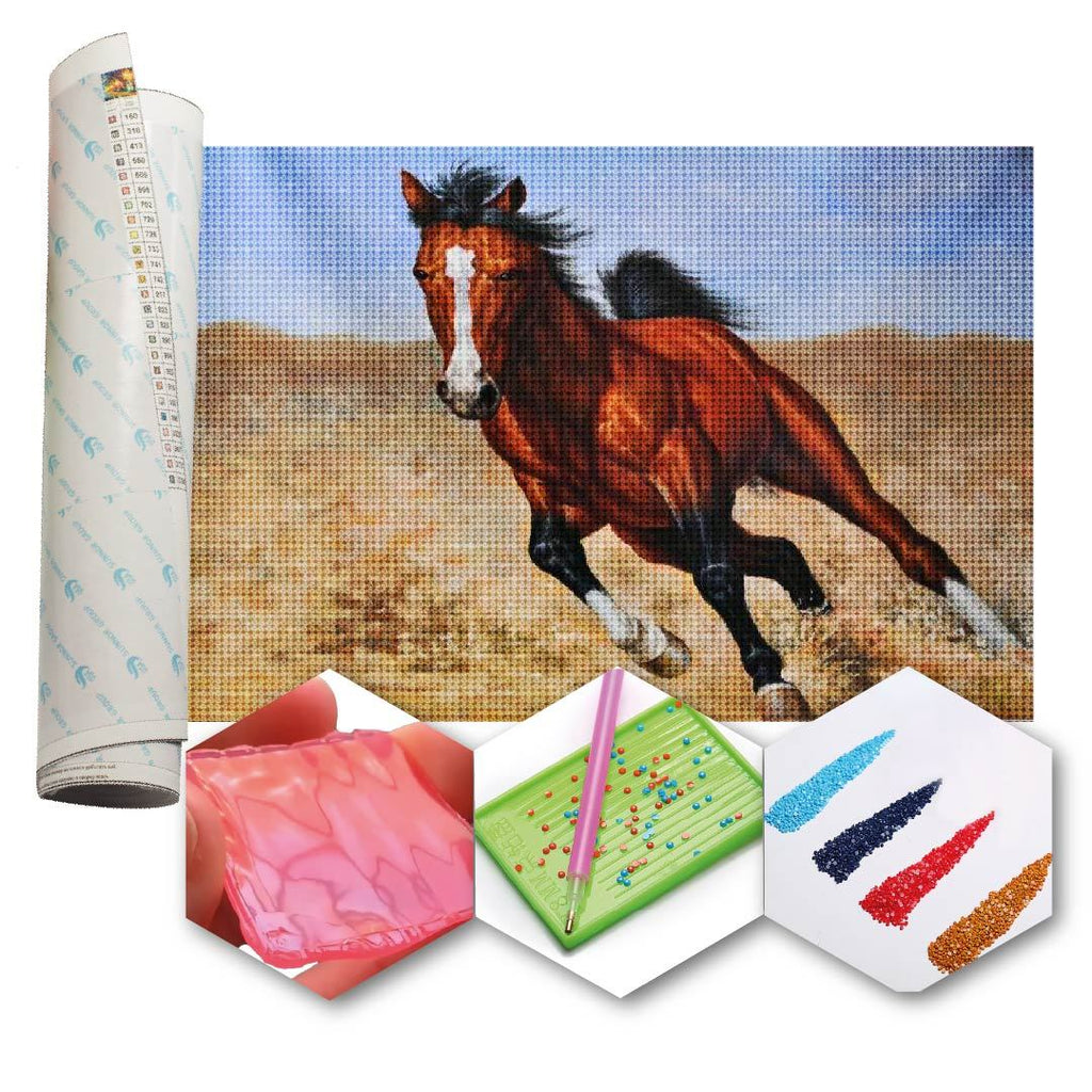 Kit Arte com Diamante - Cavalo