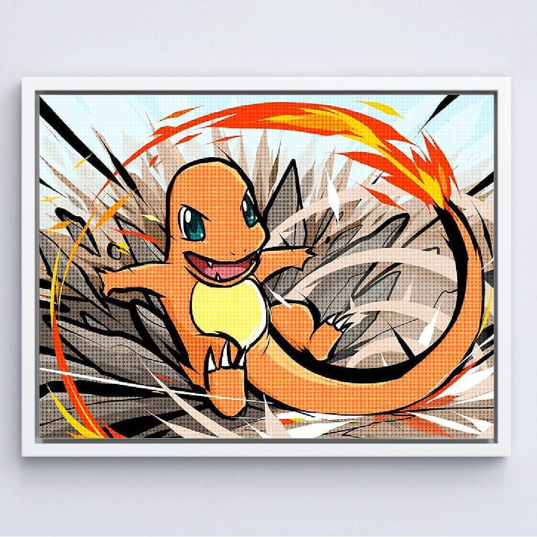Kit Arte com Diamante - Charmander
