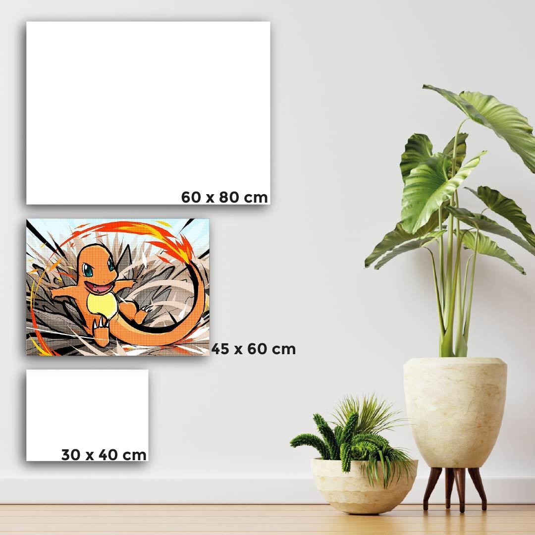 Kit Arte com Diamante - Charmander
