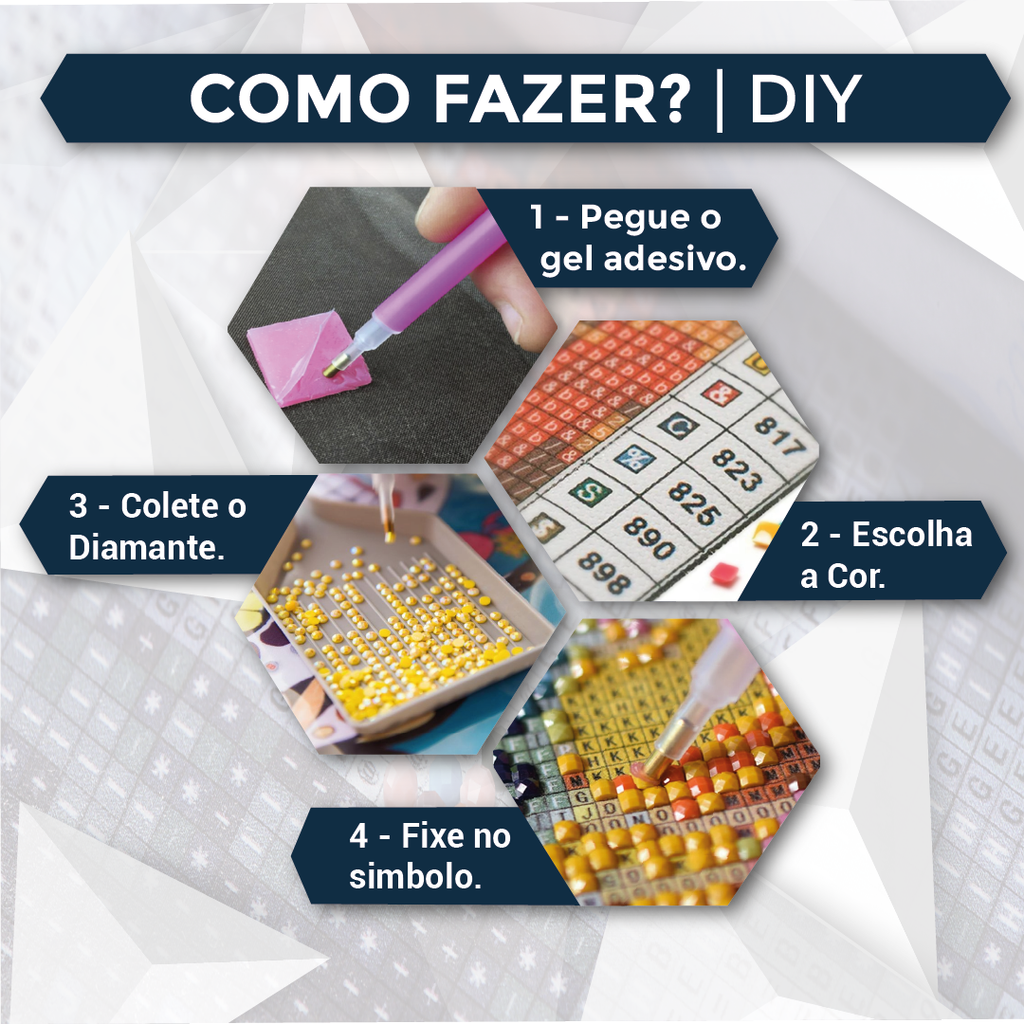 Kit Arte com Diamante - Rapunzel
