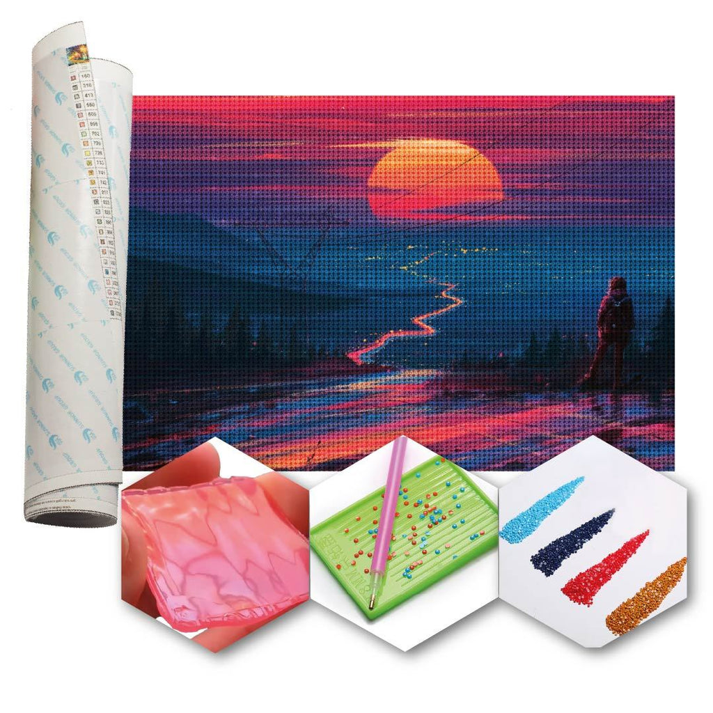 Kit Arte com Diamante - Crepúsculo no Vale
