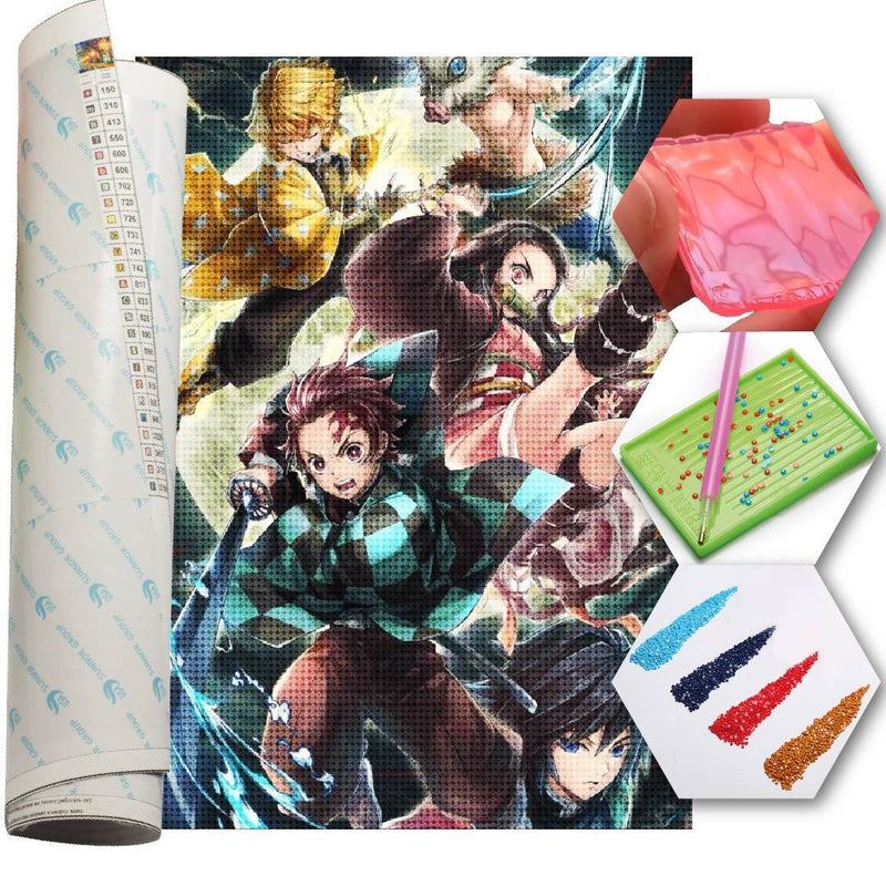 Kit Arte com Diamantes - Demon Slayer