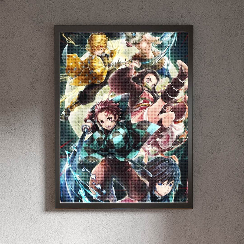 Kit Arte com Diamantes - Demon Slayer
