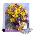 Kit pintura numerada - Rosas Coloridas