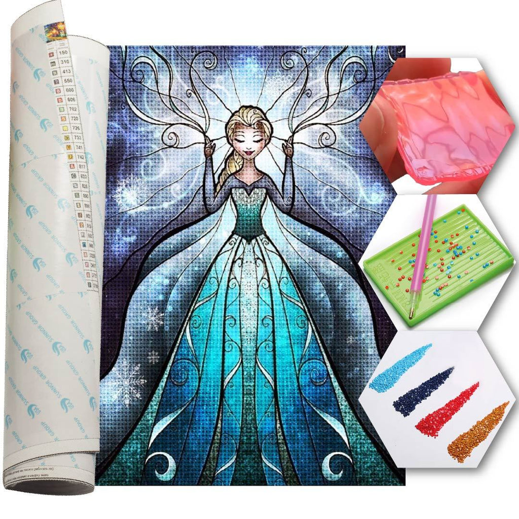 Kit Arte com Diamante - Elza Frozen