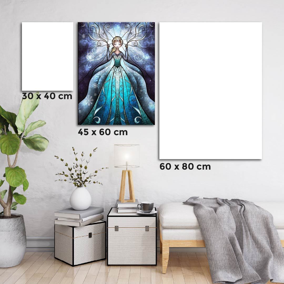 Kit Arte com Diamante - Elza Frozen
