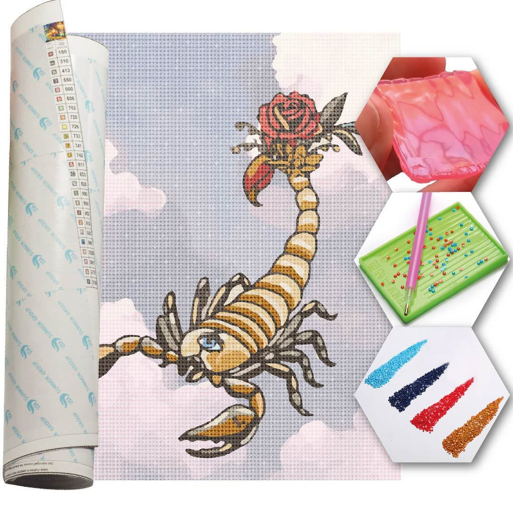 Kit Arte com Diamante - Escorpião